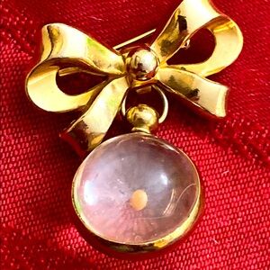 Vintage CORO with Mustard Seed of Hope Ribbon Broach